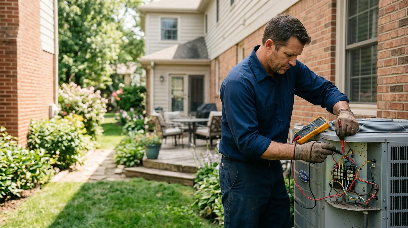 HVAC technician working near Bosler, WY